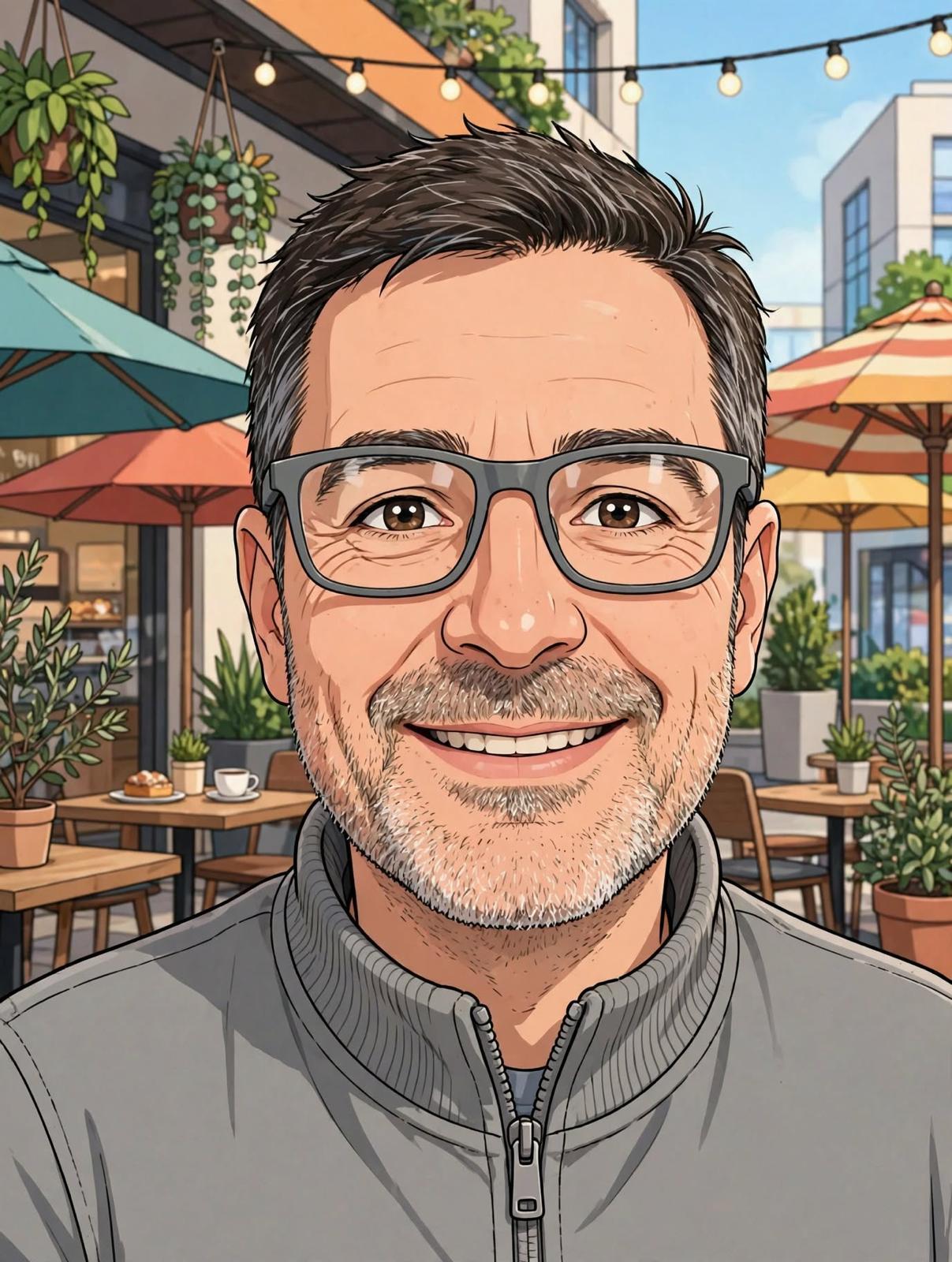 Caricature portrait of Marigold Finch, Director of Unusual Incidents
